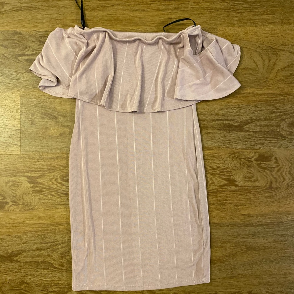 Strapless mini dress